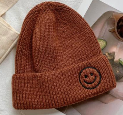 Unisex Baby Beanie/ Knitted Hat- Brown