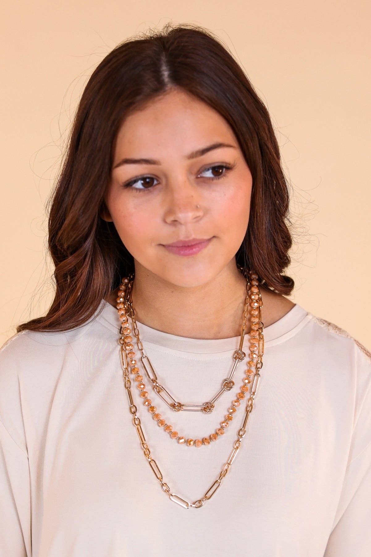Prince Charming Layered Necklace: Gold / One Size