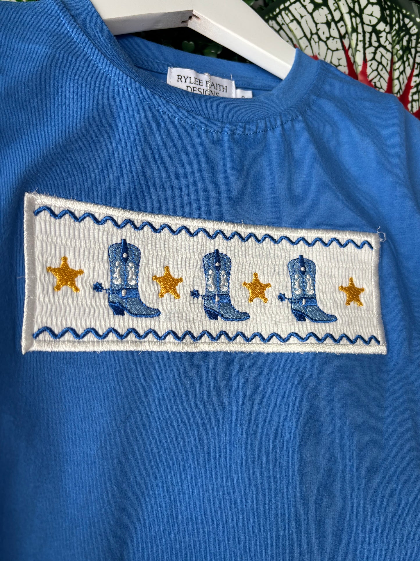 Saddle Up Smocked Set: 6 Years Old