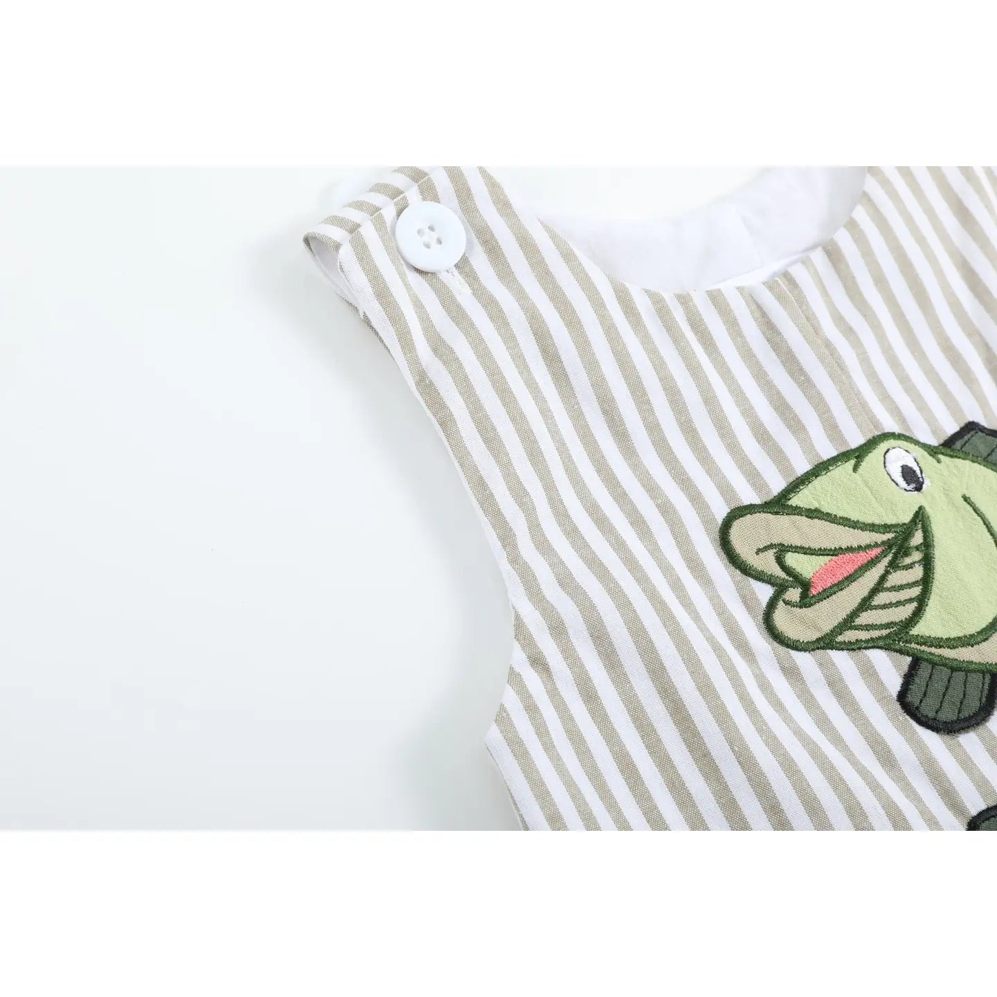 Big Mouth Bass Khaki Shortalls