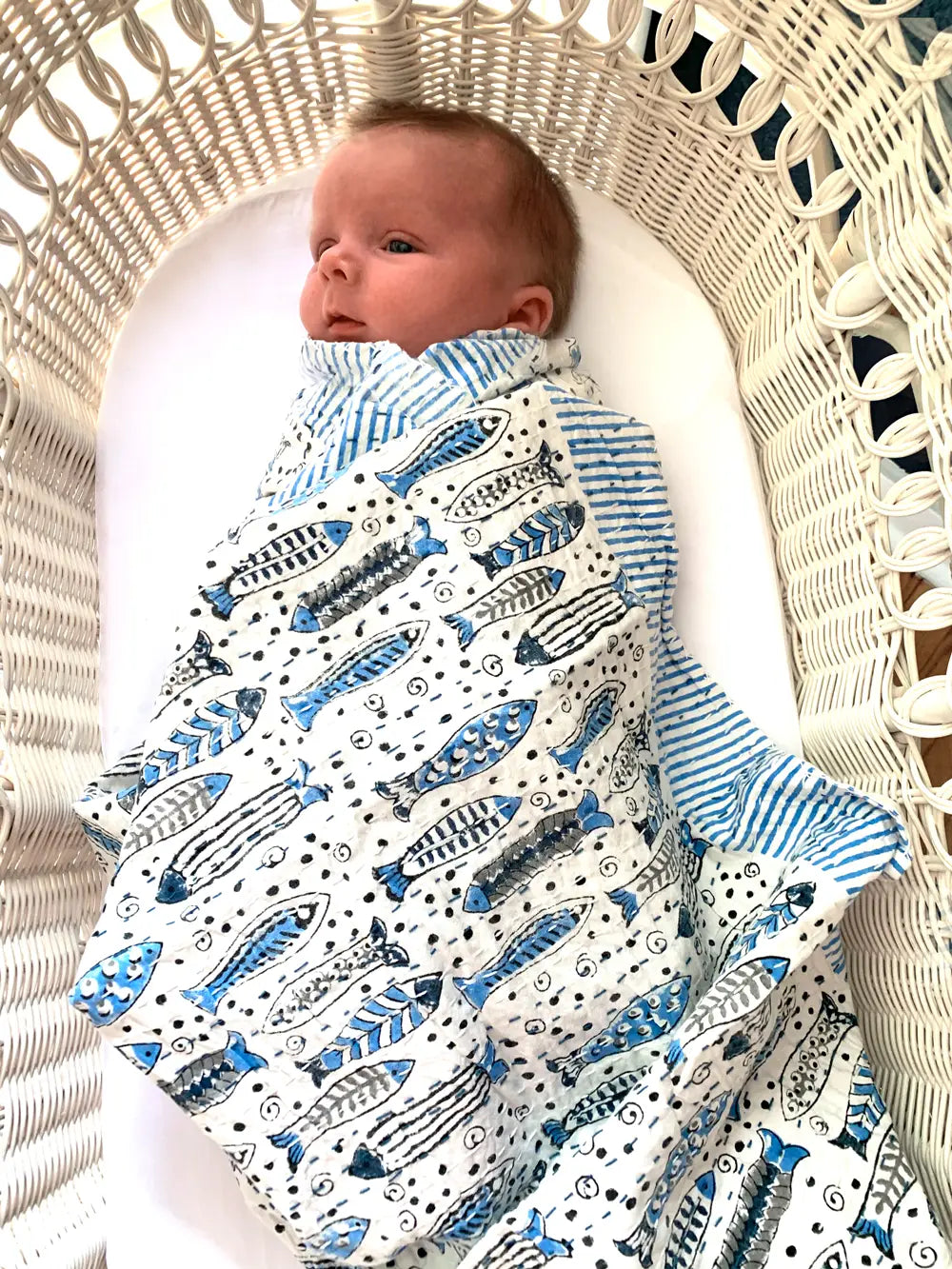Block Printed Kantha Blanket
