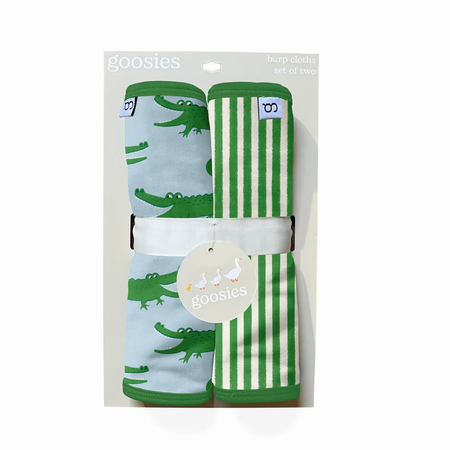 Blue Alligators Burp Cloth Set