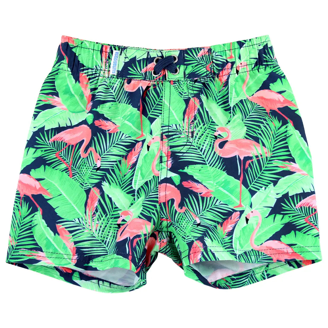 Boys Flamingo Frenzy Swim Trunks