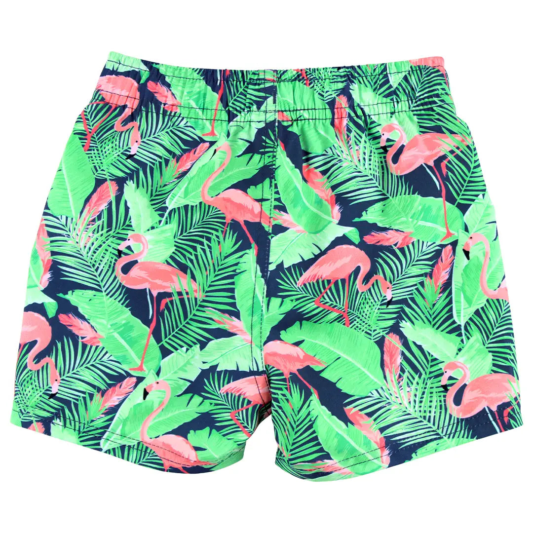 Boys Flamingo Frenzy Swim Trunks