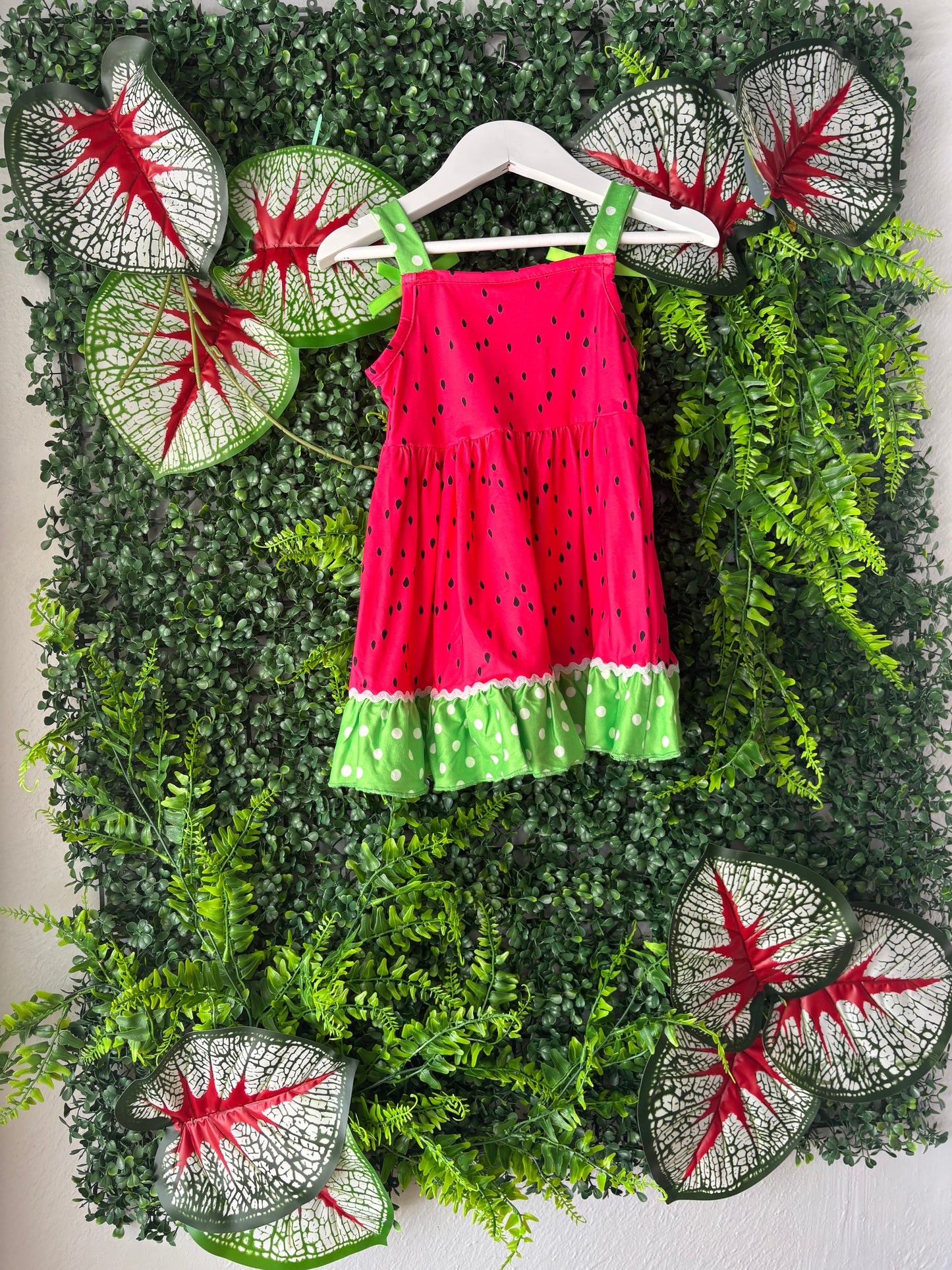 Sweet Summer Watermelon dress: 12-18 Months