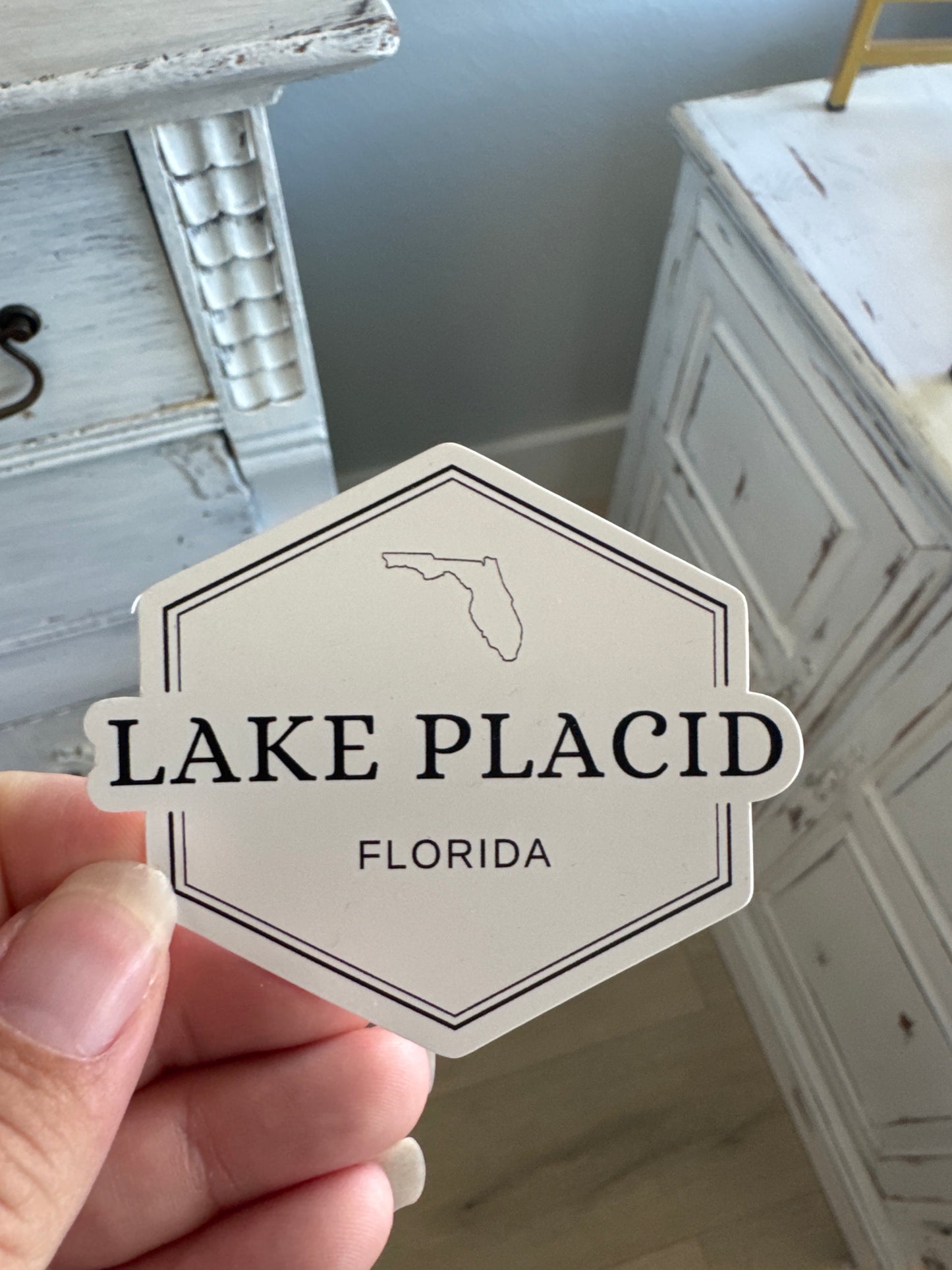 Lake Placid Vinyl Sticker
