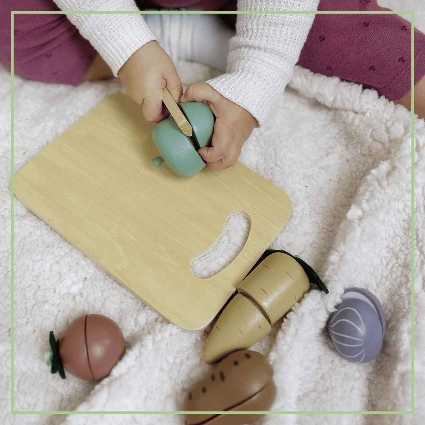First Kitchen Wooden Vegetable Cutting