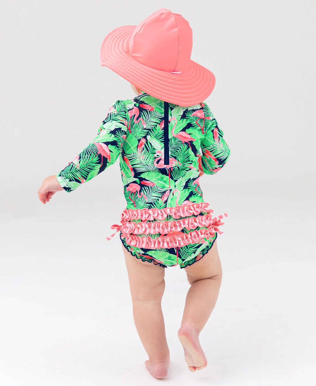 Flamingo Frenzy 1 Pc Rash Guard