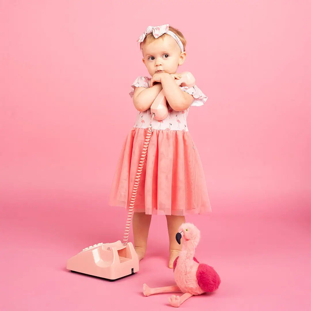 Flamingos Tulle Dress