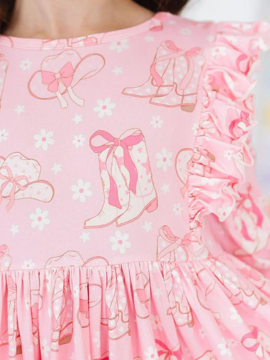 Howdy Ruffle Twirl Dress