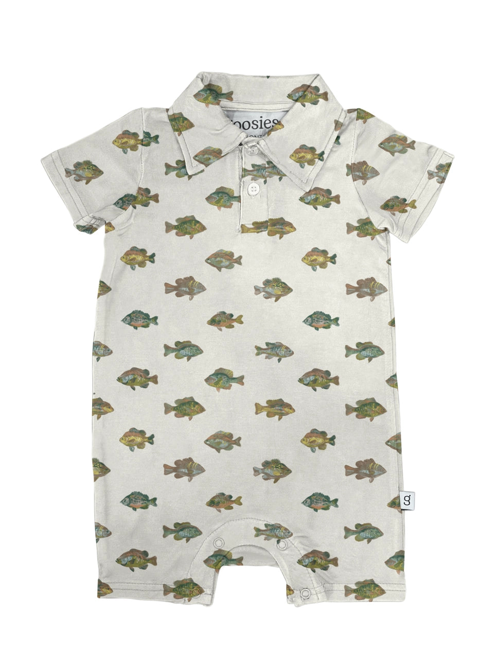 Lake Fish Ss Polo Romper