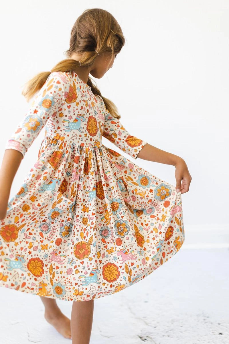 Unicorns Pocket Twirl Dress