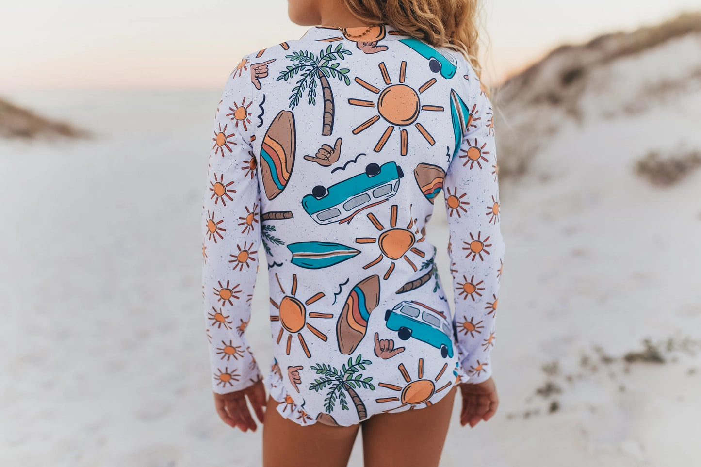 Surf Life Zip Rash Guard