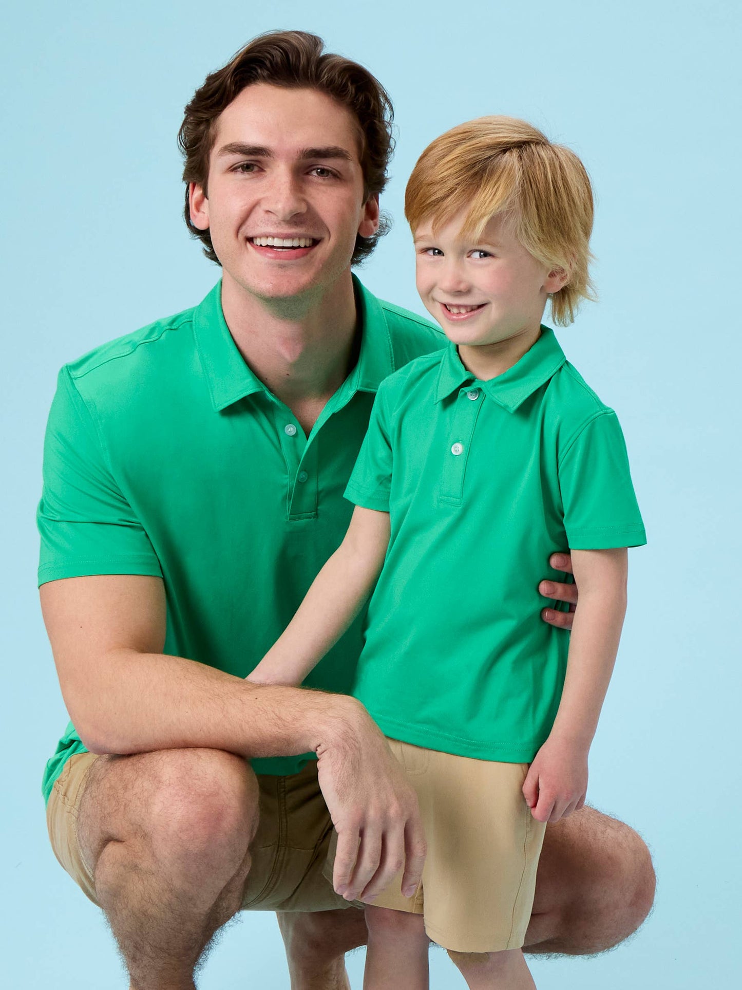 Men's Bright Green Knit Short Sleeve Performance Polo
: Green / Men's L