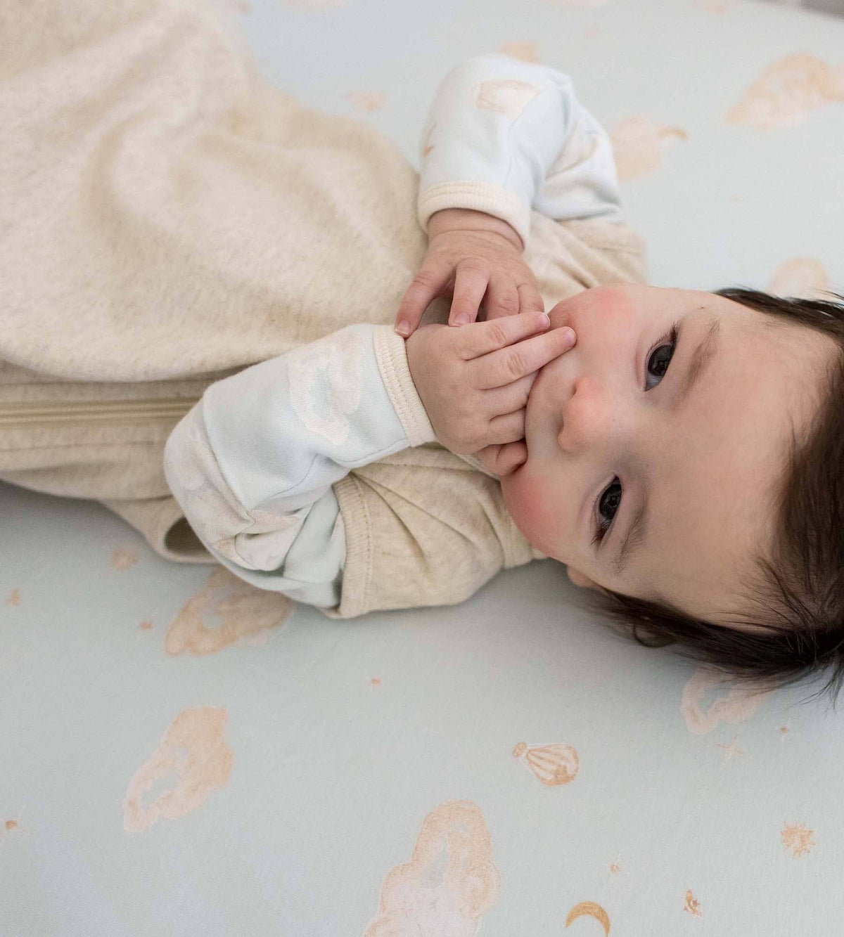 Solid Organic Lightweight Beekeeper™ Wearable Baby Blanket - Oatmeal