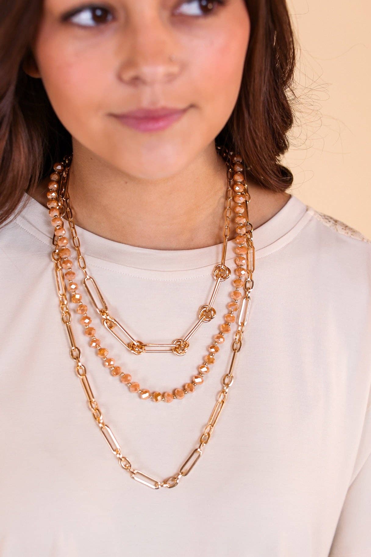 Prince Charming Layered Necklace: Gold / One Size