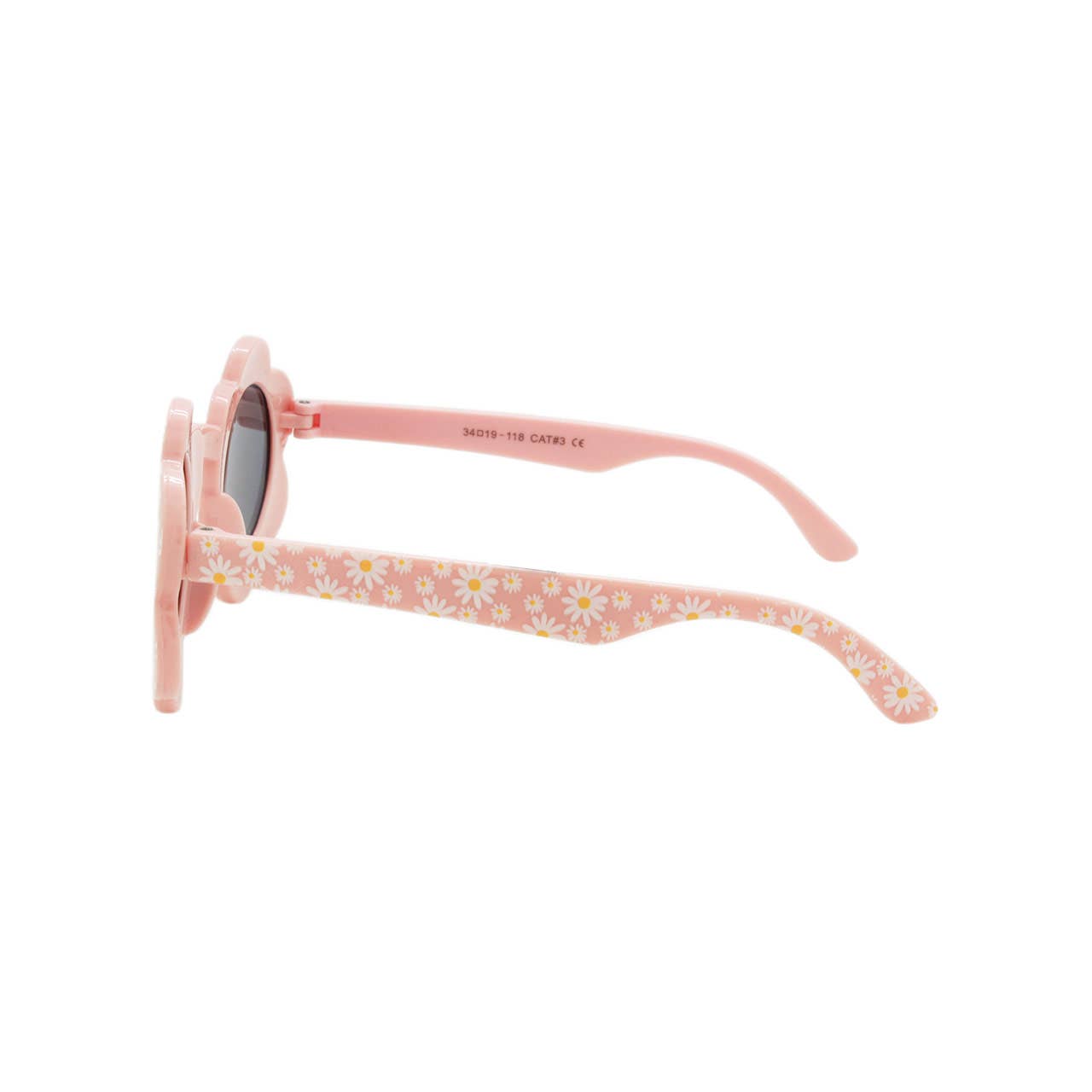 Kids Sunglasses Girls Round with Bucket Hat New Flower Cute