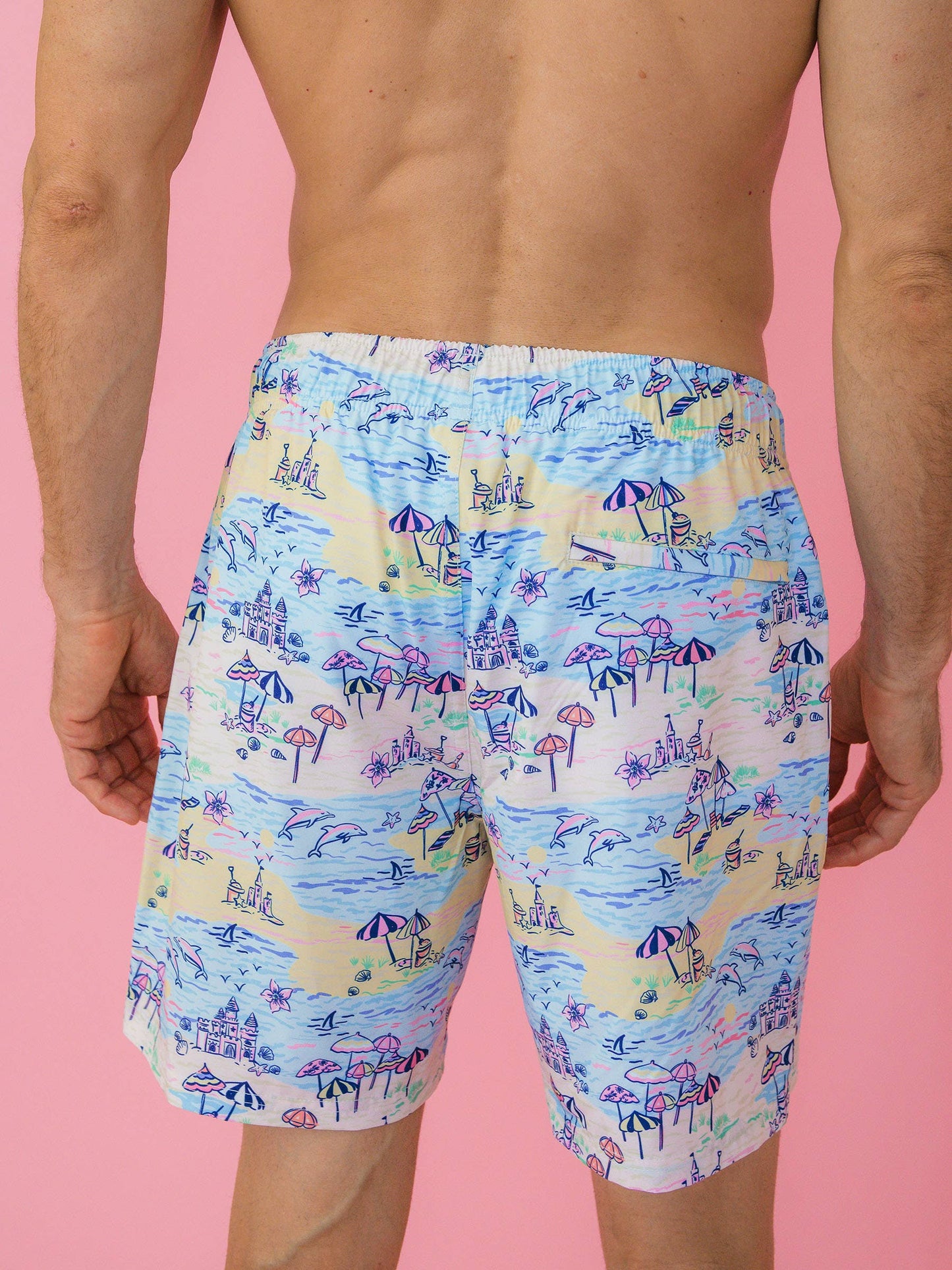 Men's Beach Day Performance Hybrid Swim Trunks: Multi-Color / Men's M