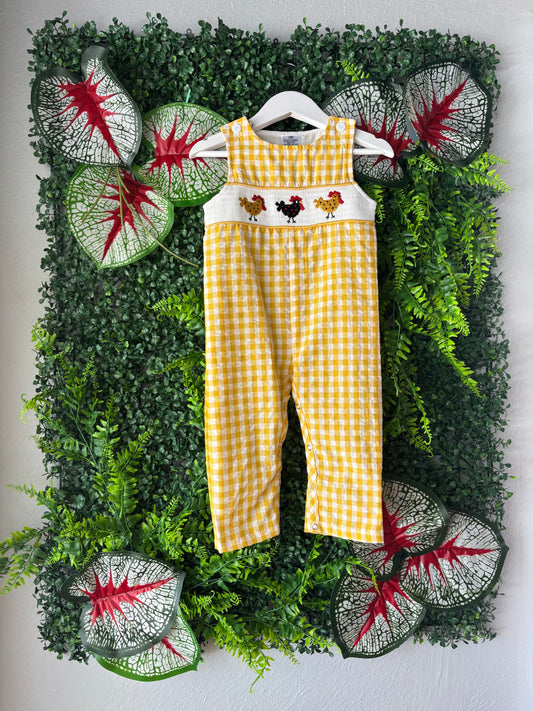 Little Hen Romper: 18 Months