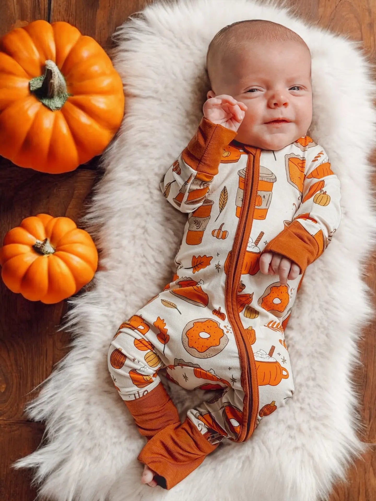 Pumpkin Spice Latte Romper