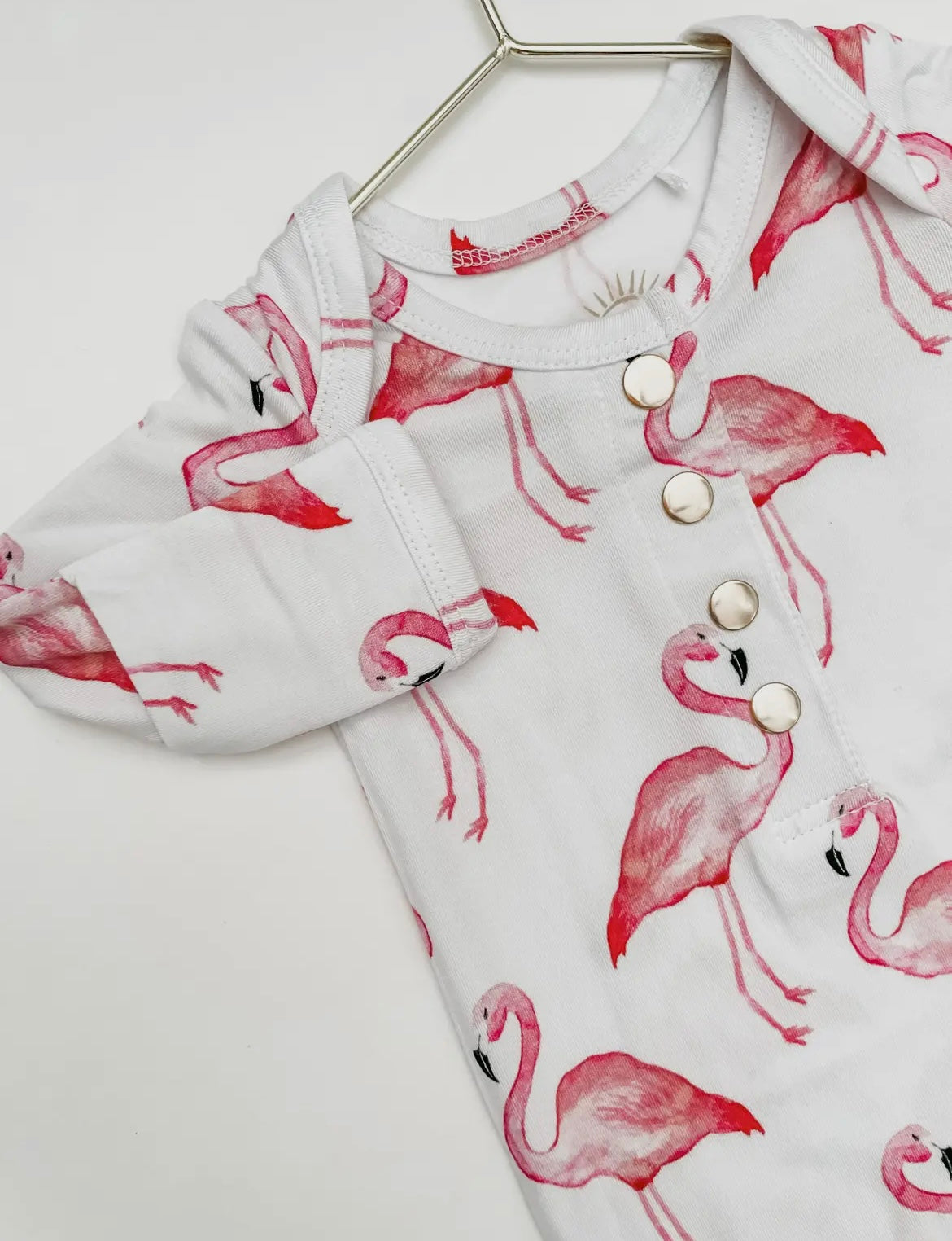 Flamingo Knotted Gown