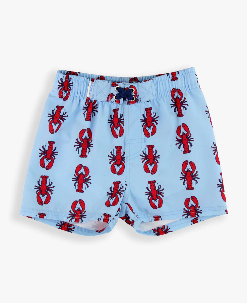 Boys My Little Lobster Swim Trunks: Blue / 3T