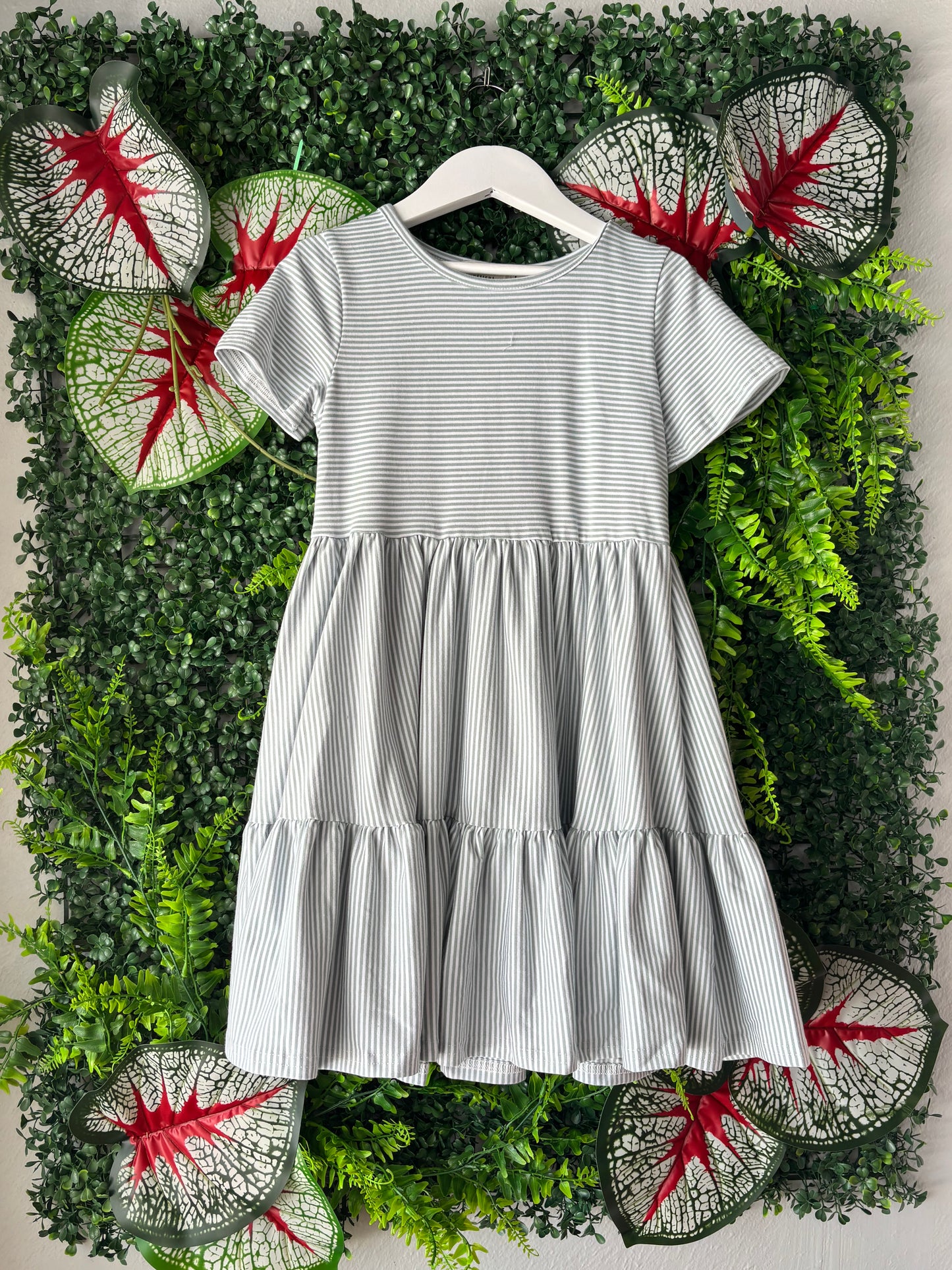 Timeless Striped Twirl Dress
