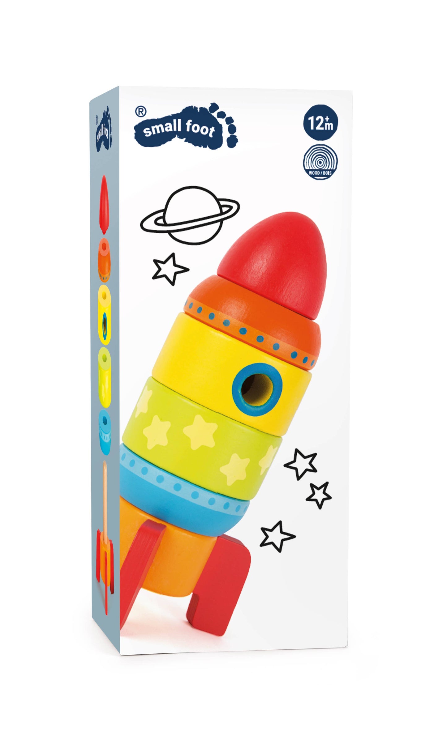 Small Foot Colorful Stacking Rocket