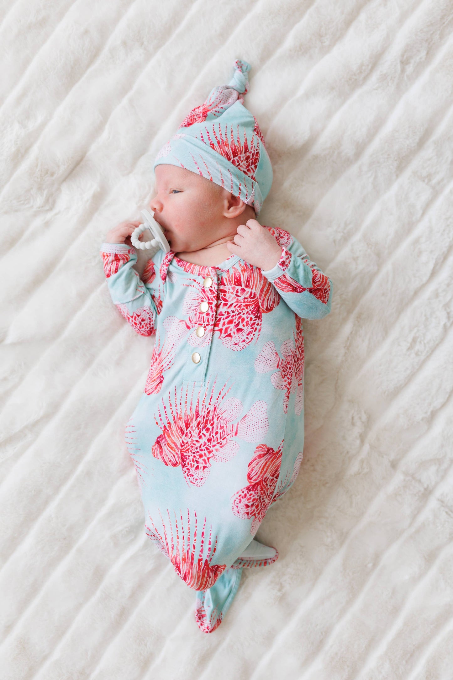 Lionfish Newborn Knotted Gown