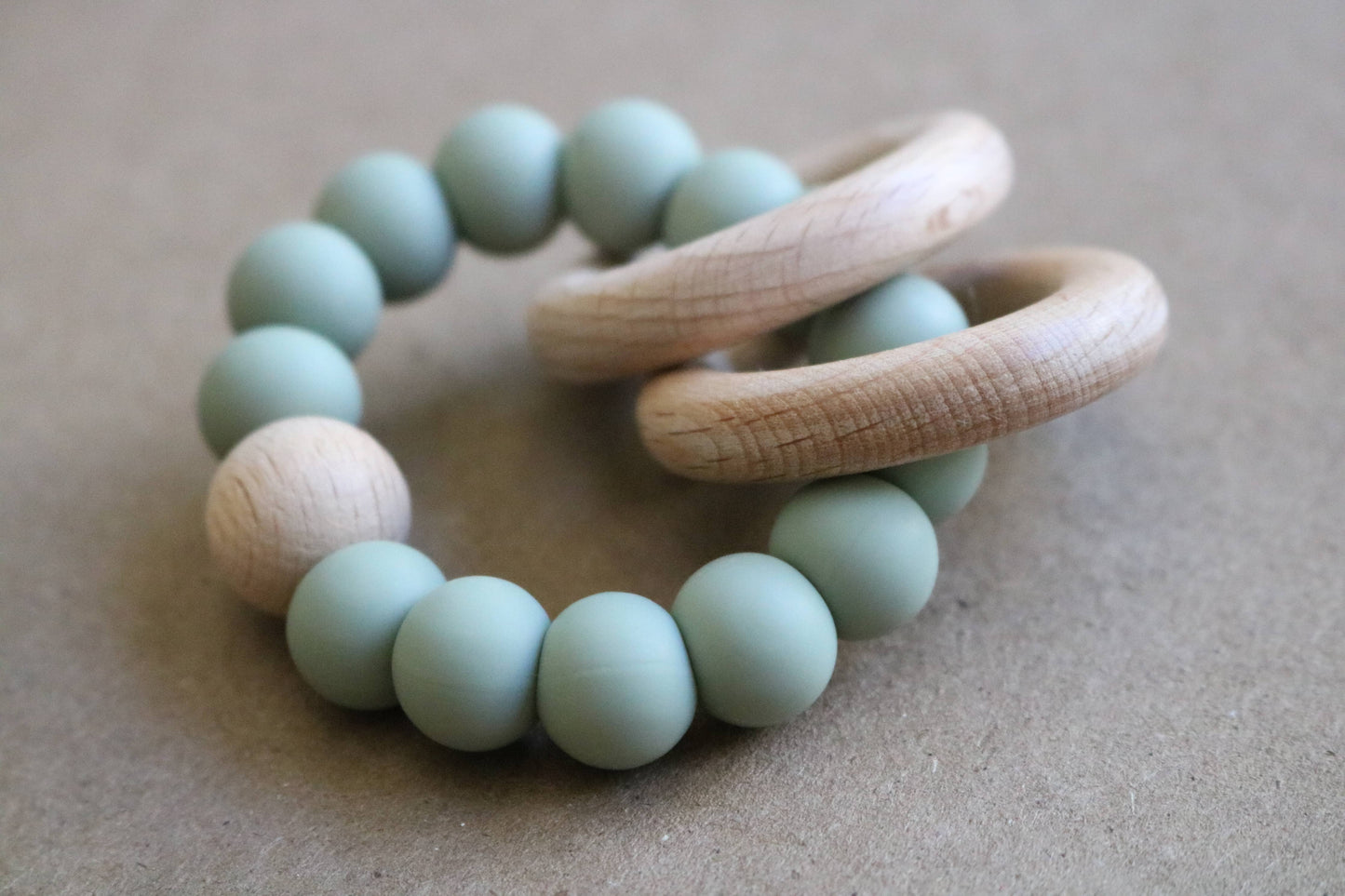 Ring Teether- Sage