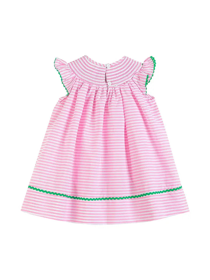 Pink Striped Watermelon Striped Dress