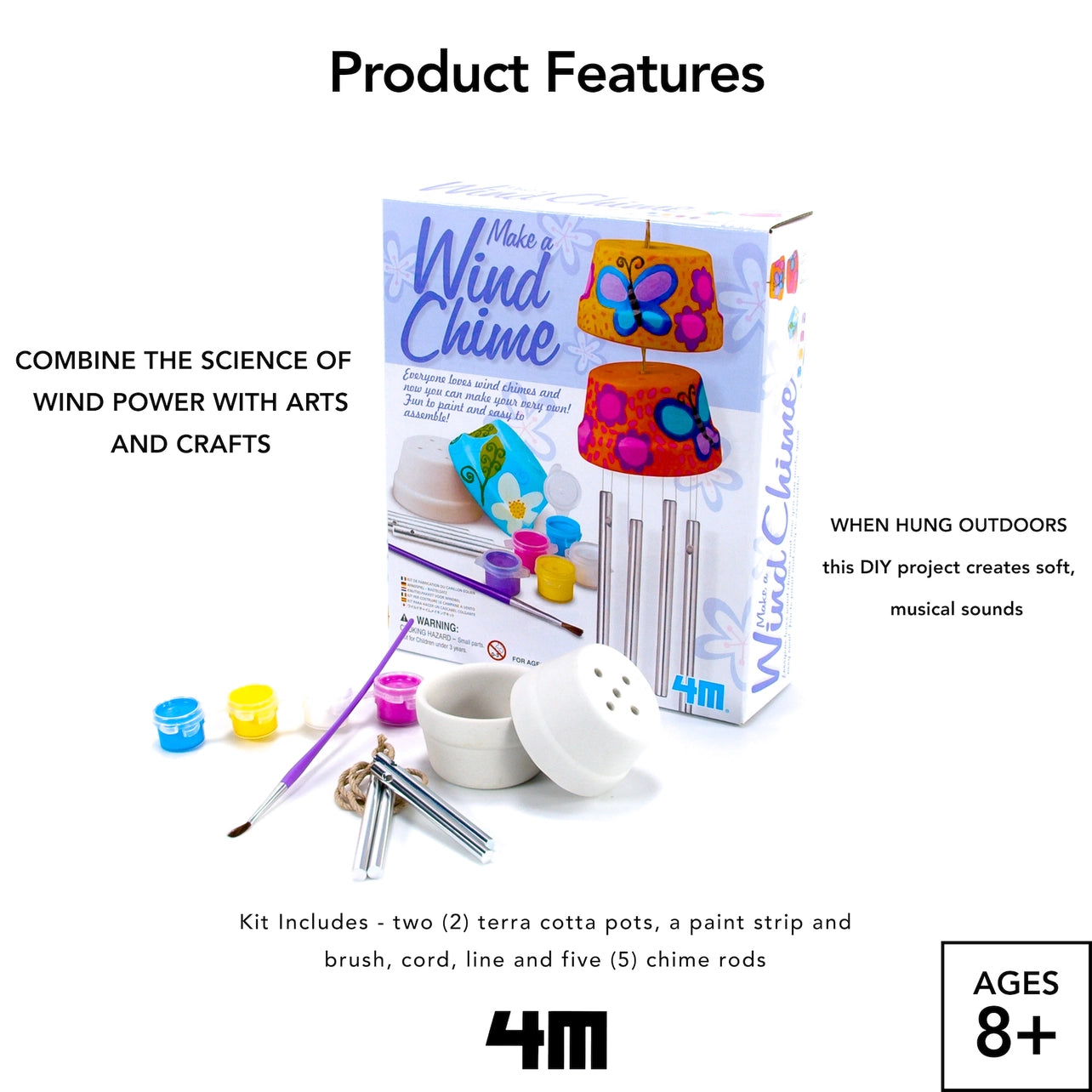 4M 3D Make A Wind Chime Diy Kit