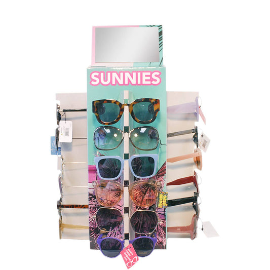 Ladies Sunglasses Counter Display with 48 Sunglasses Fashion