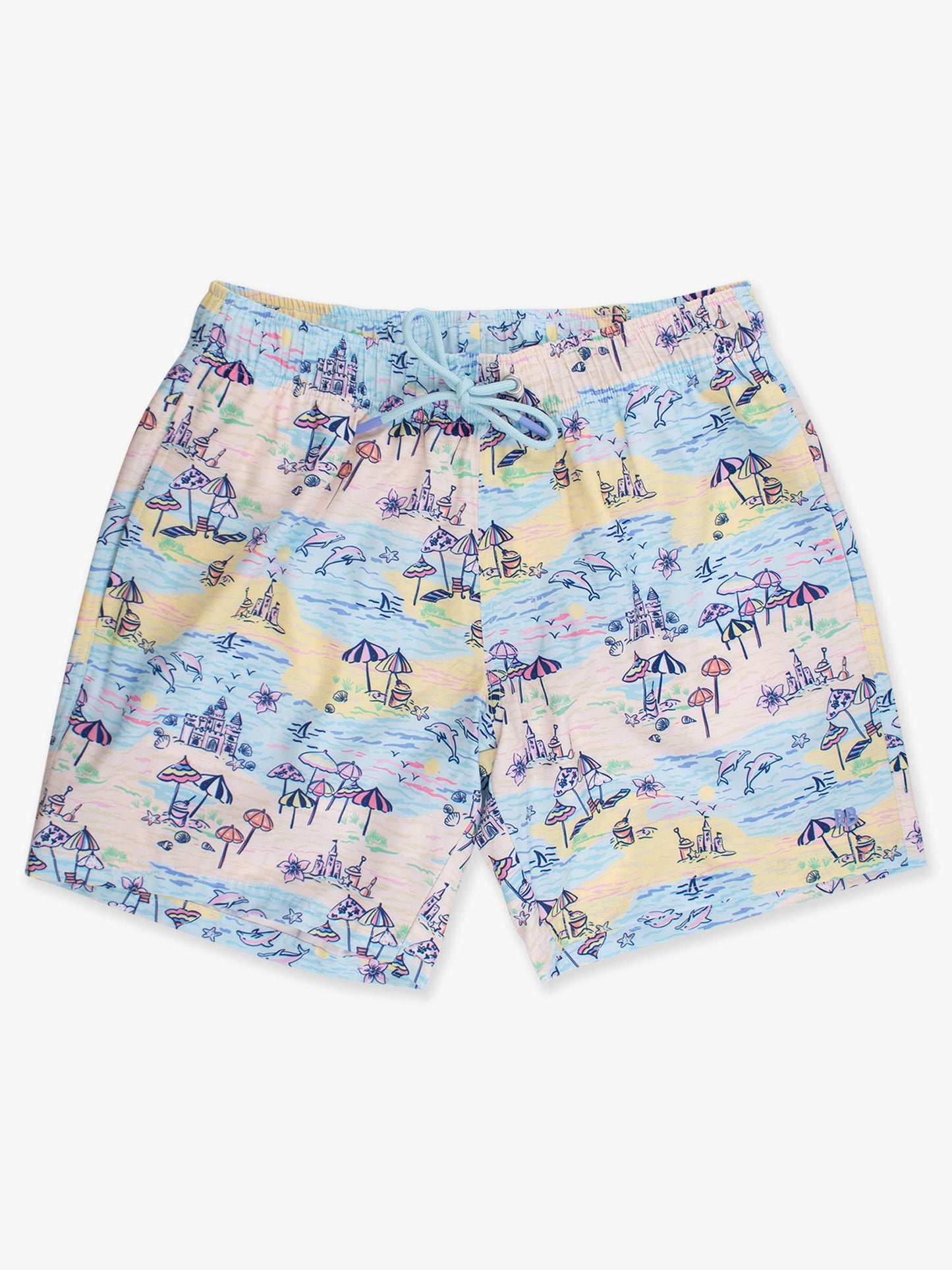 Men's Beach Day Performance Hybrid Swim Trunks: Multi-Color / Men's M