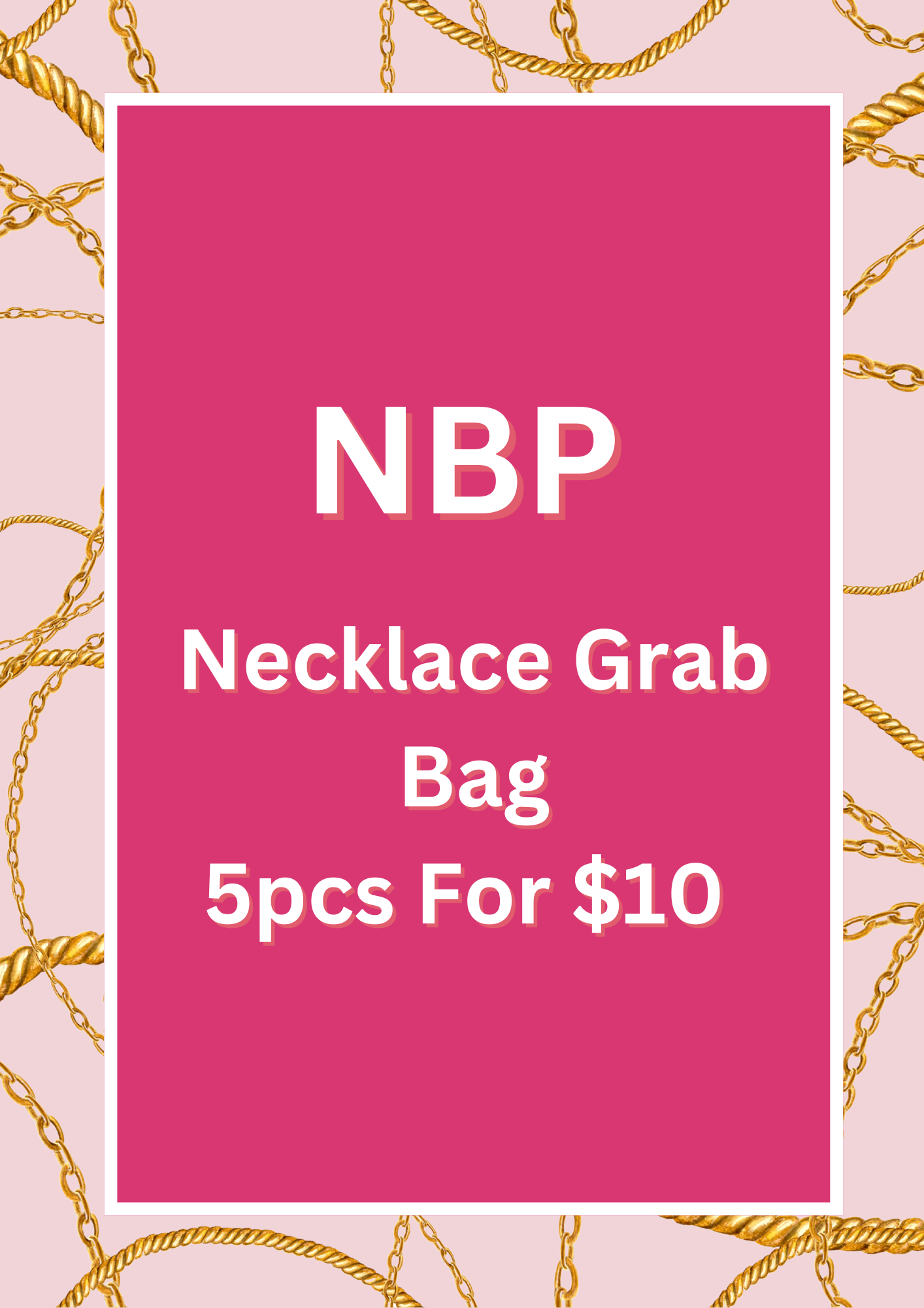 NBP - 5 For $10 Necklace Mystery Box: Red / One Size