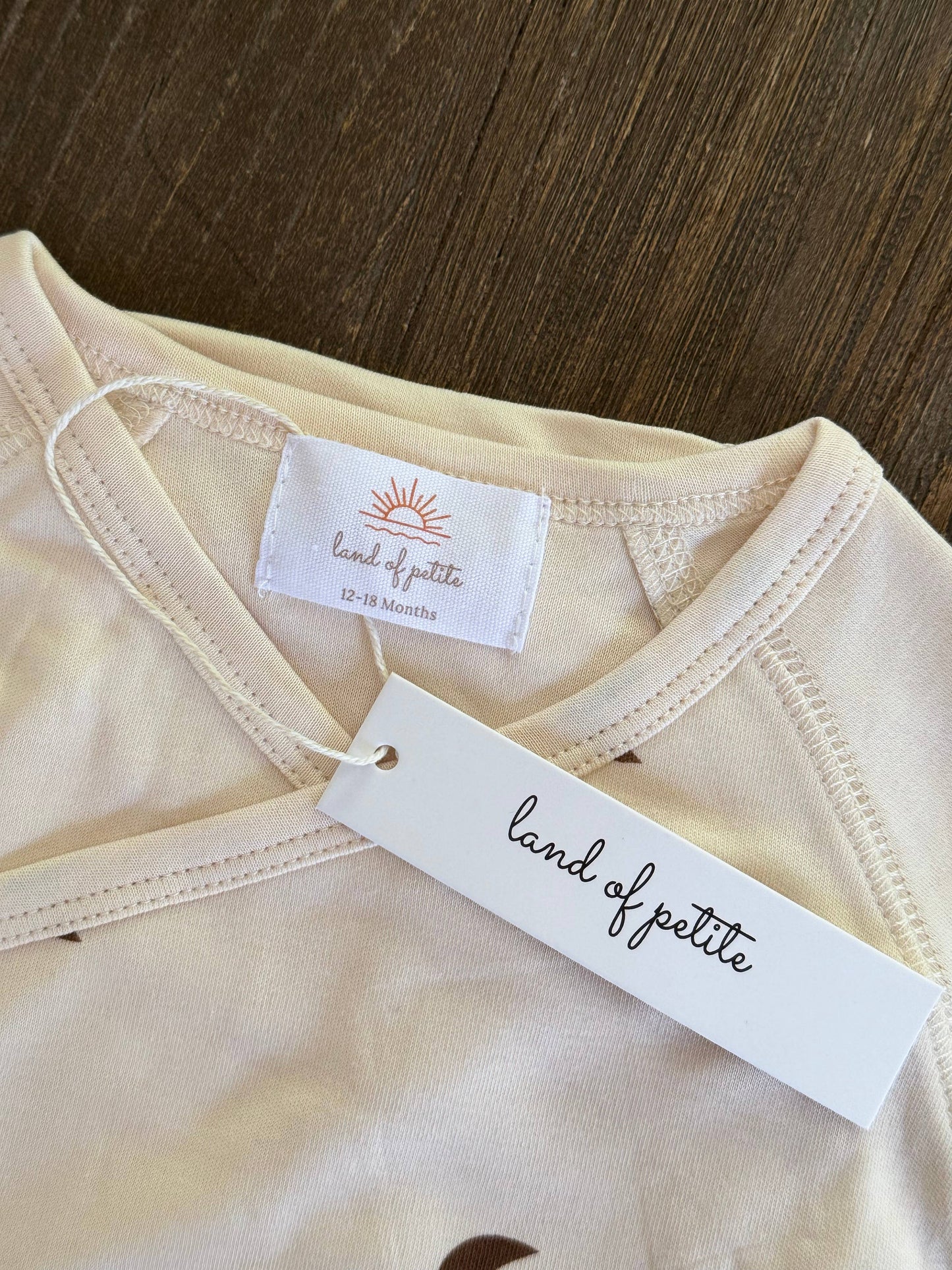 Unisex Long Sleeve Onesie- Moon (branded)