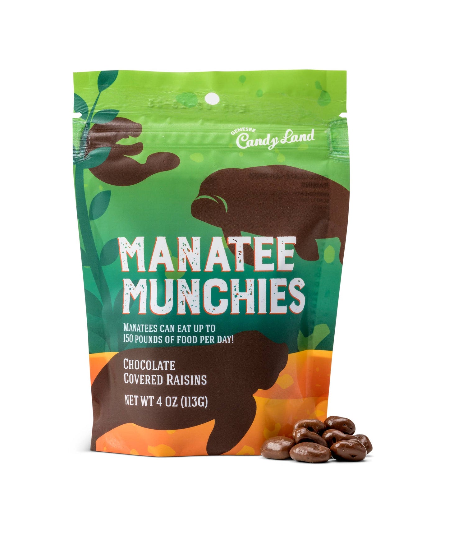 Manatee Munchies (chocolate covered raisins)