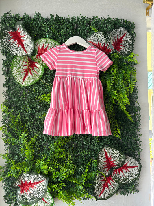 Pink Lemonade Striped Twirl Dress: 2 years old