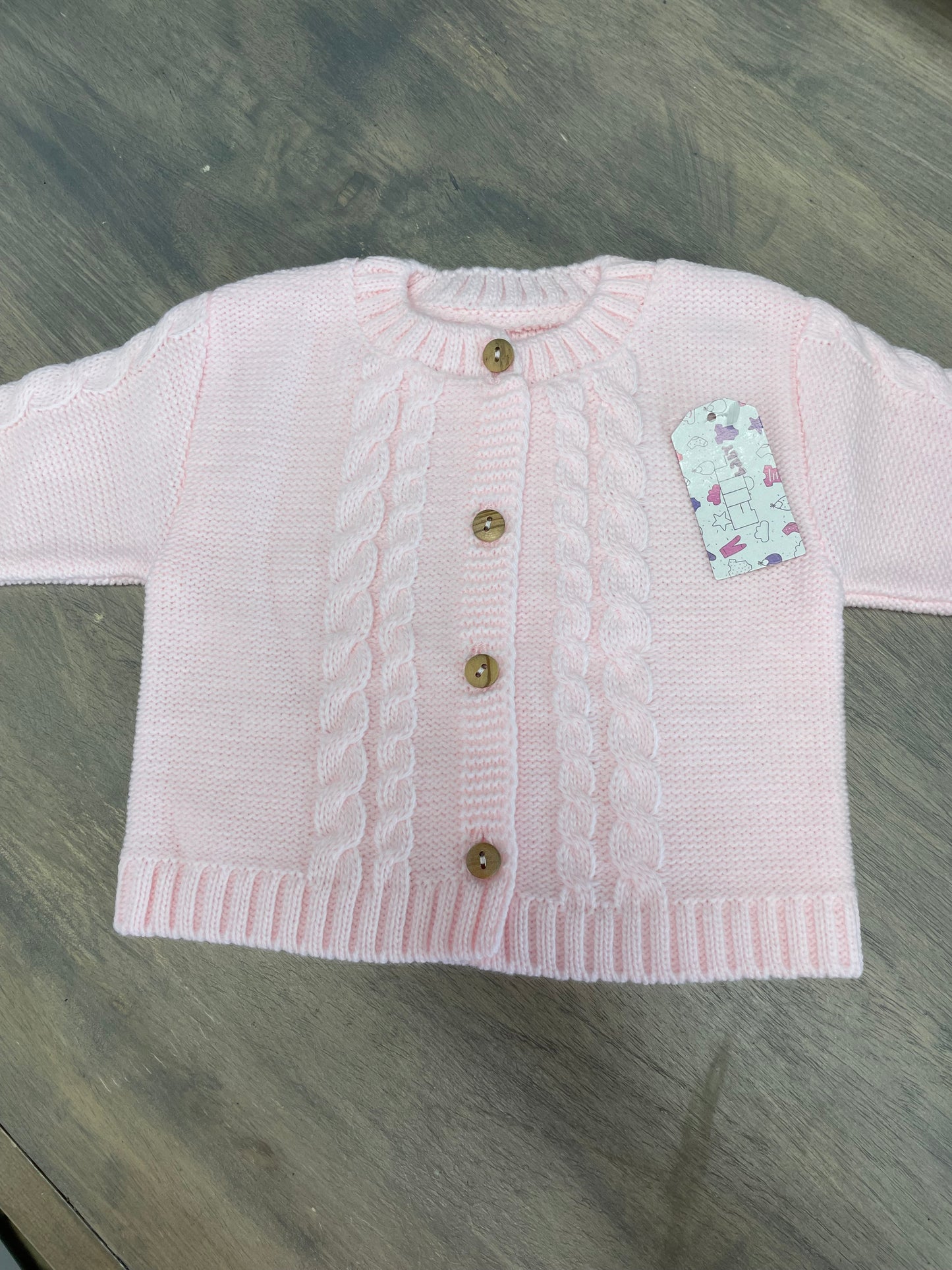 Knitted Braided Infant Sweater