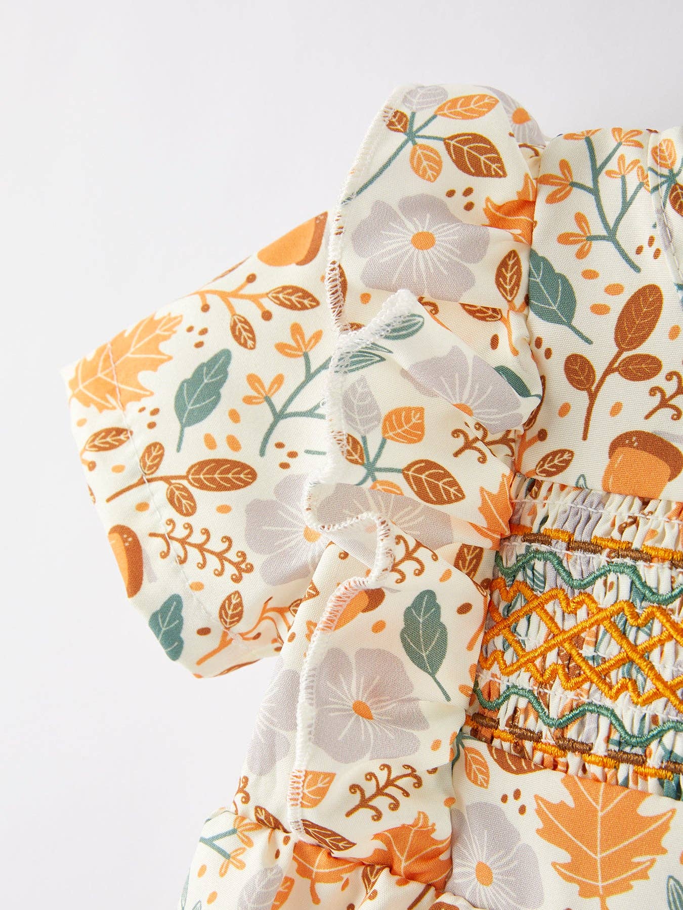 Girls Floral Print Romper: 3M