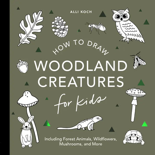 How To Draw For Kids: Mushrooms & Woodland Creatures