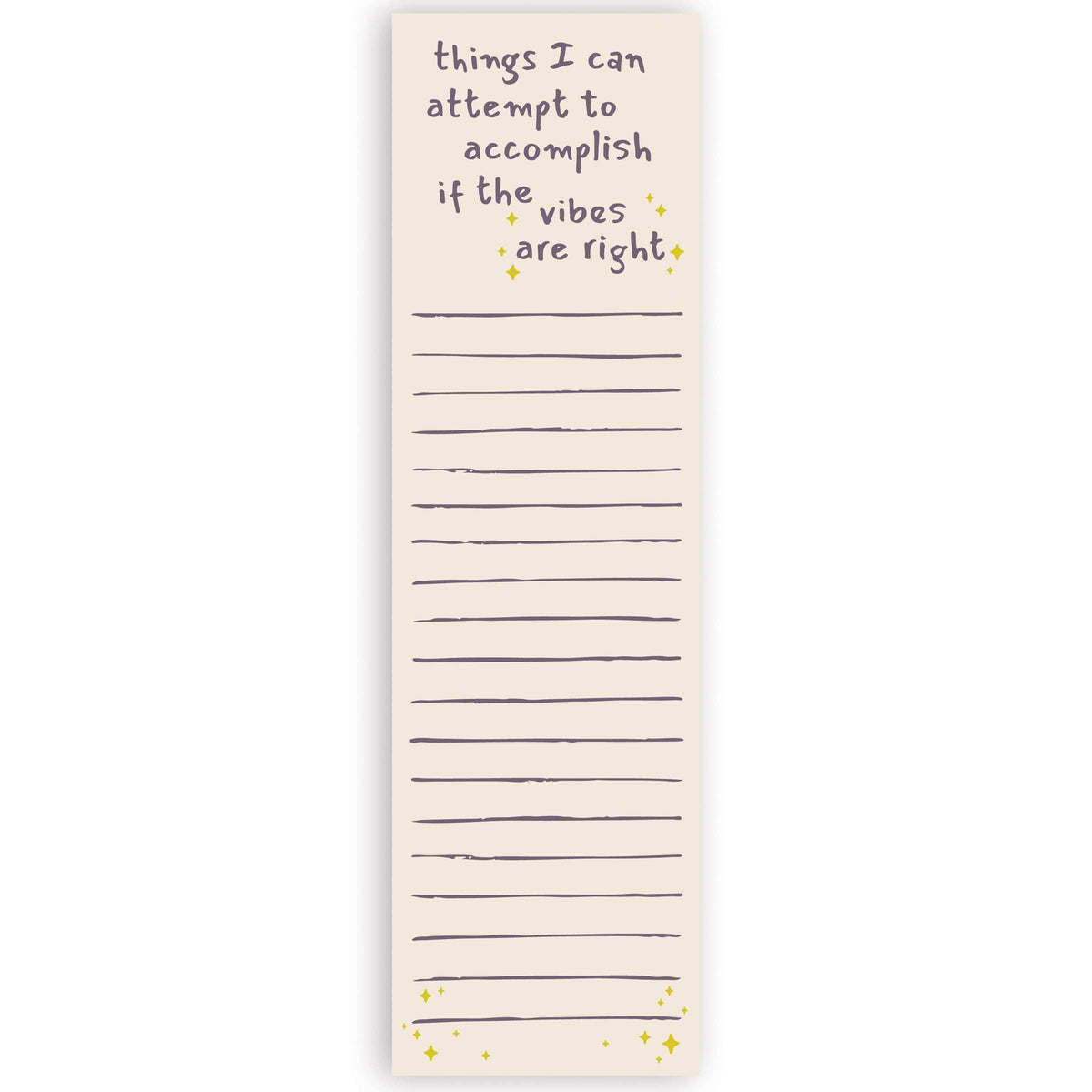 If The Vibes Are Right List Pad