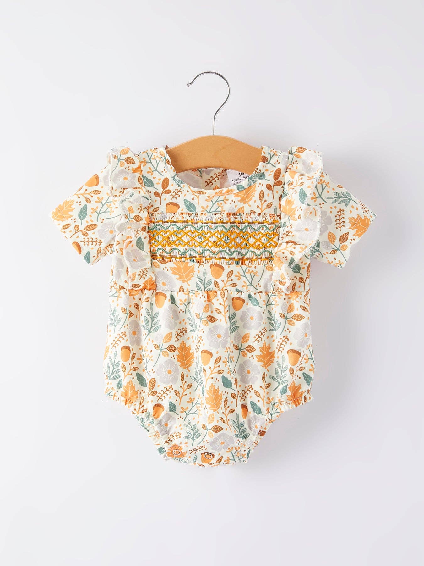 Girls Floral Print Romper: 3M