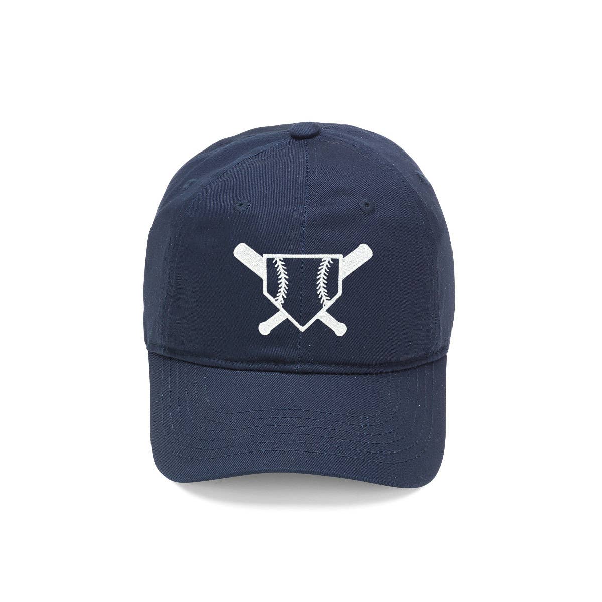 Motif Embroidered Navy Kids' Cap: Crab