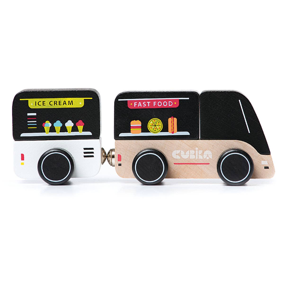 Wooden toy-car " Food truck"