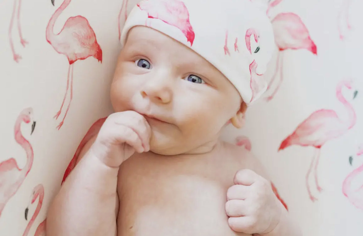 Flamingo Knotted Hat