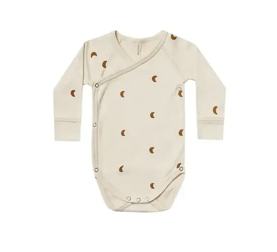Unisex Long Sleeve Onesie- Moon (branded)