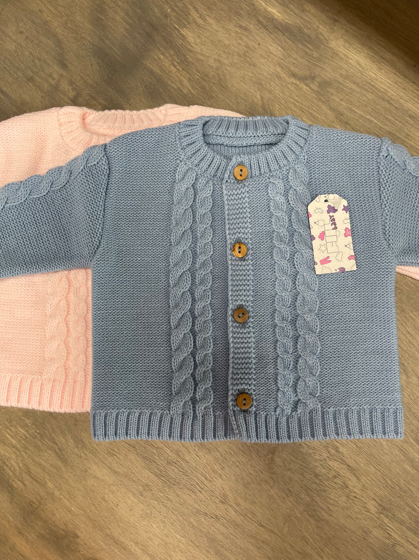 Knitted Braided Infant Sweater