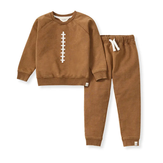 Organic Cotton Football Sweat Set