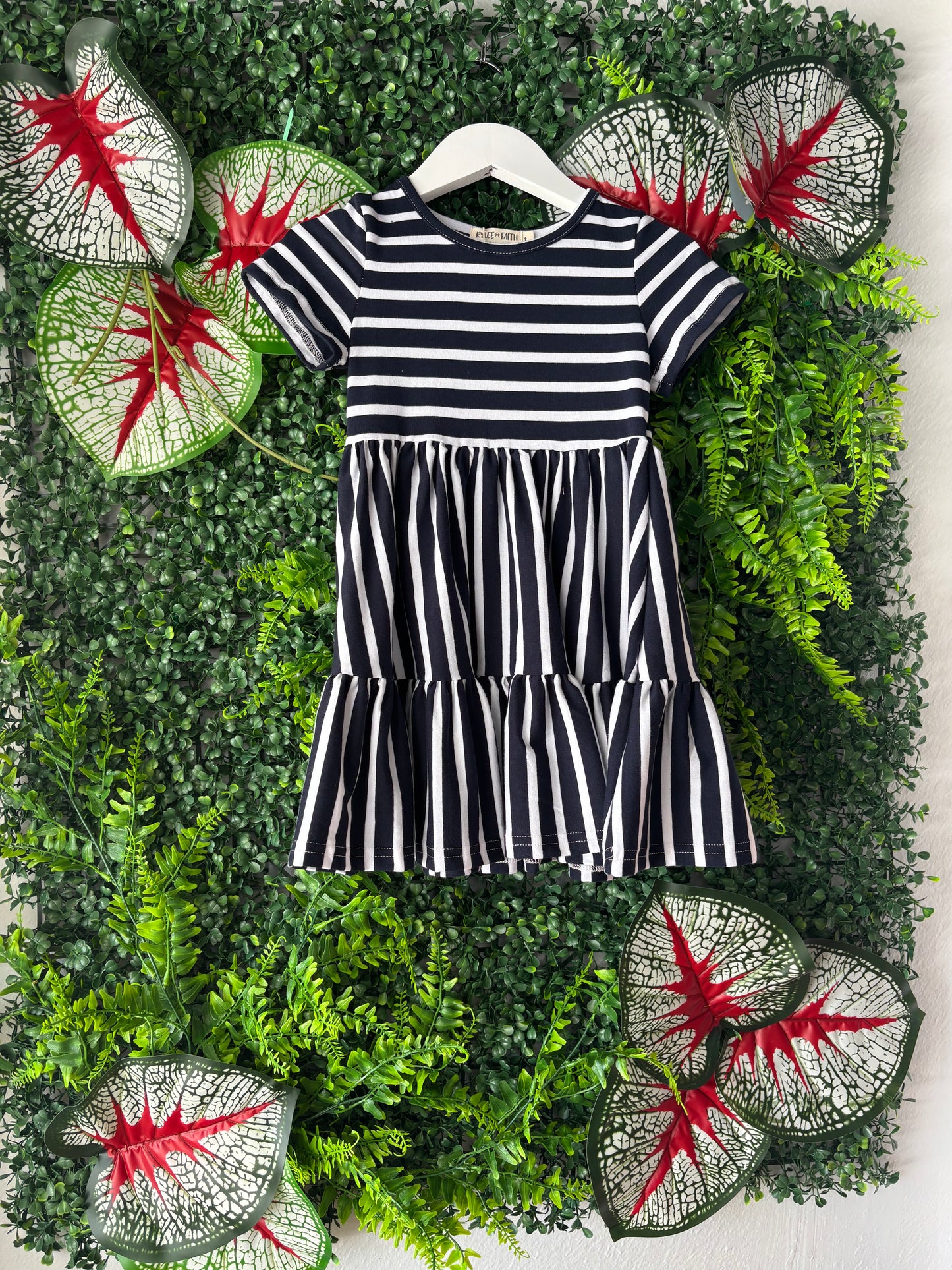 Timeless Striped Twirl Dress: 3 years old